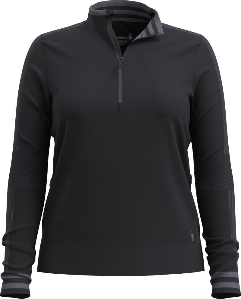 Intraknit Merino Tech 1/2 Zip - Womens - Black / Charcoal 1