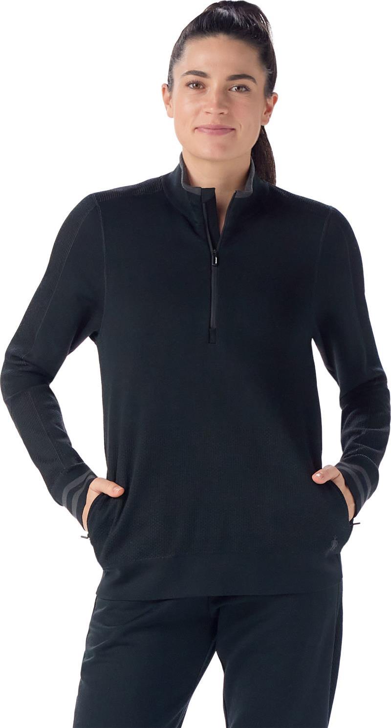 Intraknit Merino Tech 1/2 Zip - Womens - Black / Charcoal 2