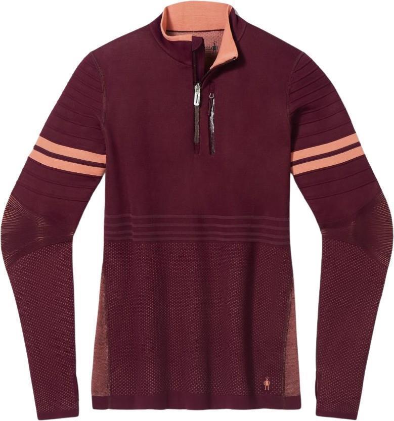 Intraknit Merino Tech 1/4 Zip - Womens - Black Cherry 1
