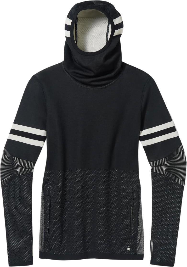 Intraknit Merino Tech Pullover Hoodie - Womens - Black 1