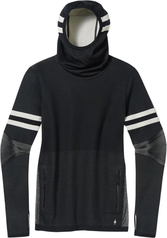 Intraknit Merino Tech Pullover Hoodie - Womens - Black 1