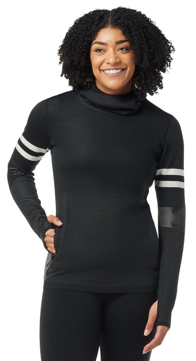 Intraknit Merino Tech Pullover Hoodie - Womens - Black 2