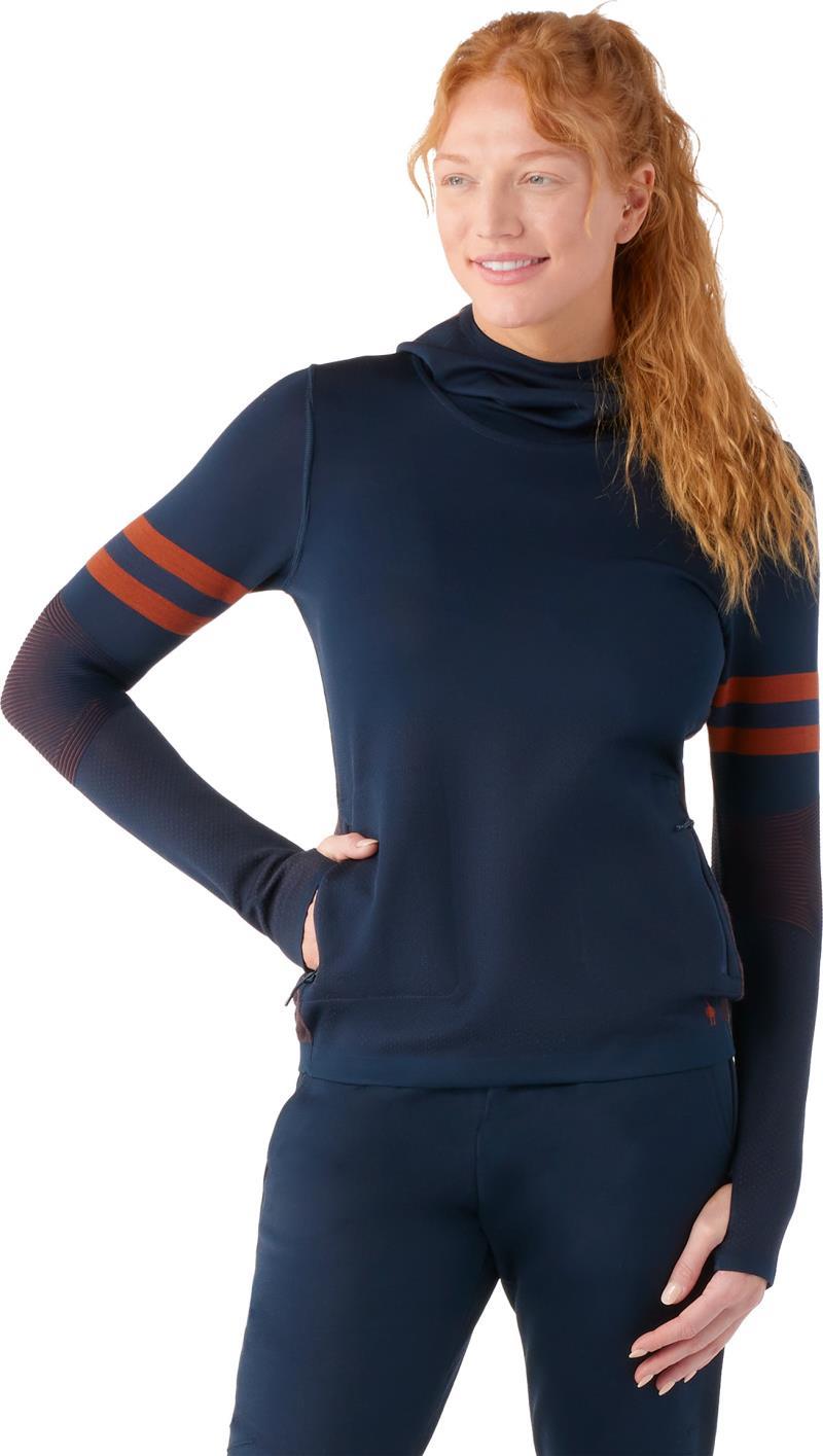 Intraknit Merino Tech Pullover Hoodie - Womens - Deep Navy 2