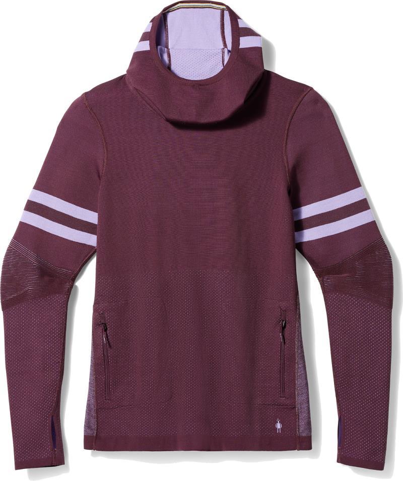 Intraknit Merino Tech Pullover Hoodie - Womens - Eggplant 1