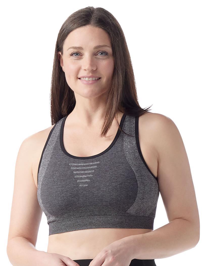 Intraknit Racerback Bra - black heather 1