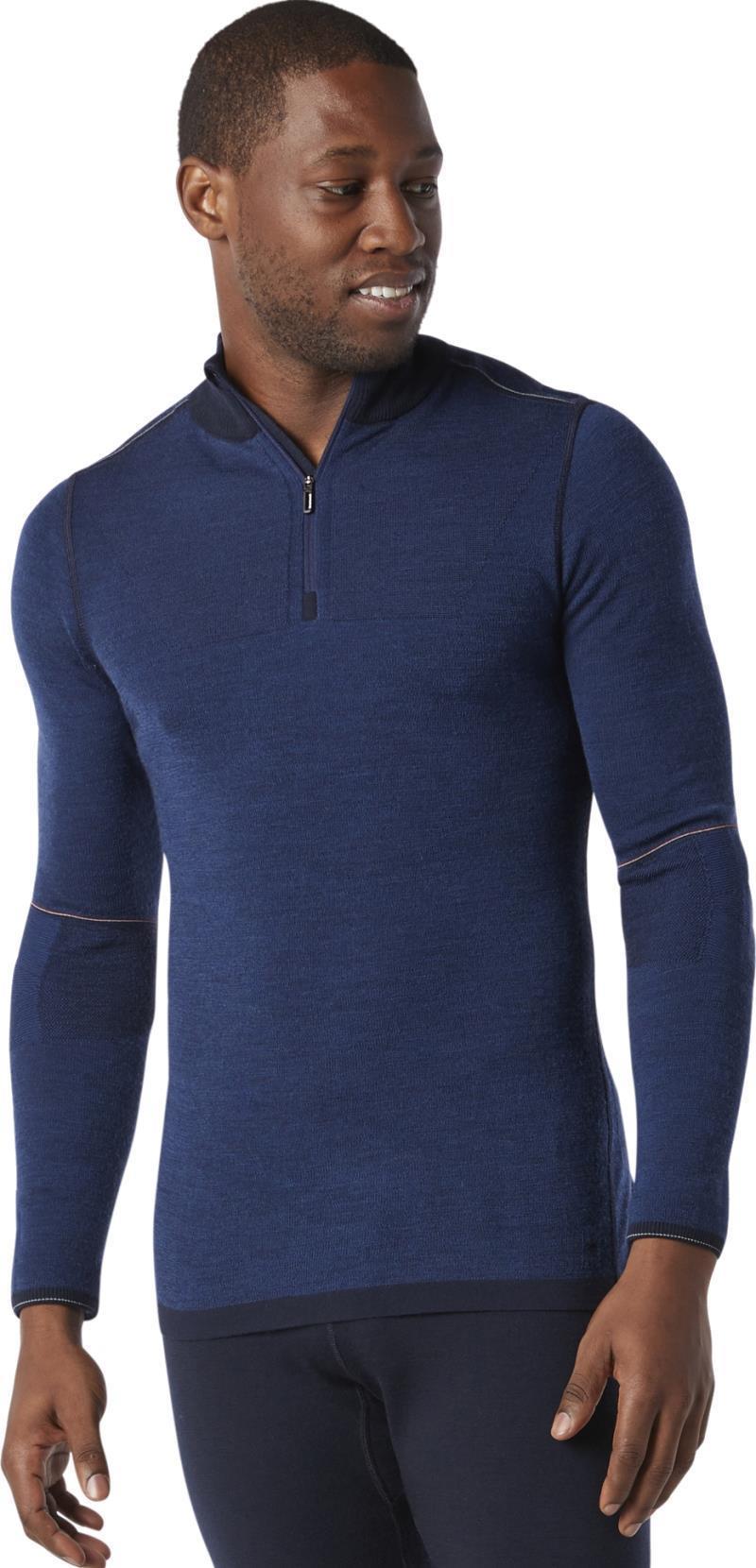 Intraknit Thermal Max Merino (250) Base Layer 1/4 Zip - Mens - Cobalt 2
