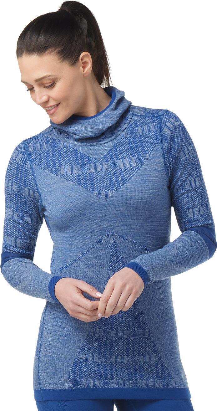 Intraknit Thermal Max Merino 250 Base Layer Pattern Hoodie - Womens - Blueberry Hill Plaid 2