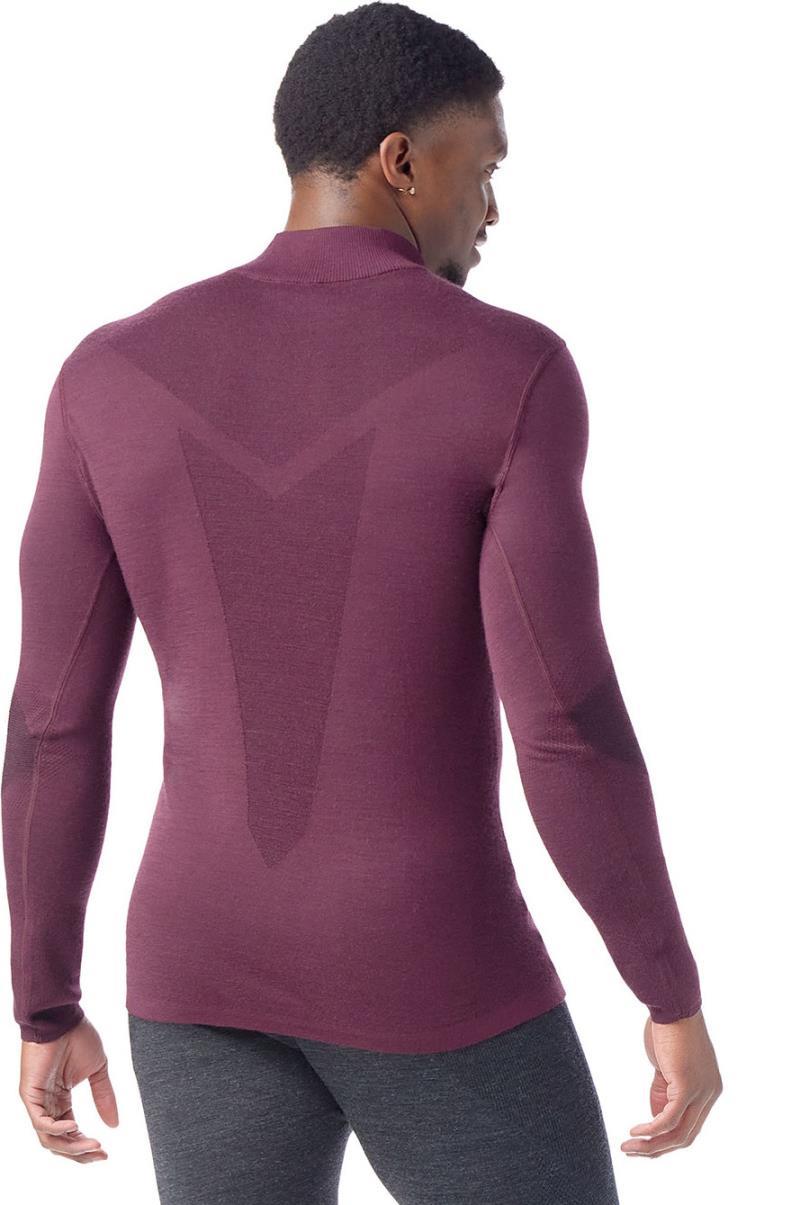 Intraknit Thermal Merino 200 Base Layer 1/4 Zip - Mens - Eggplant / Black 2