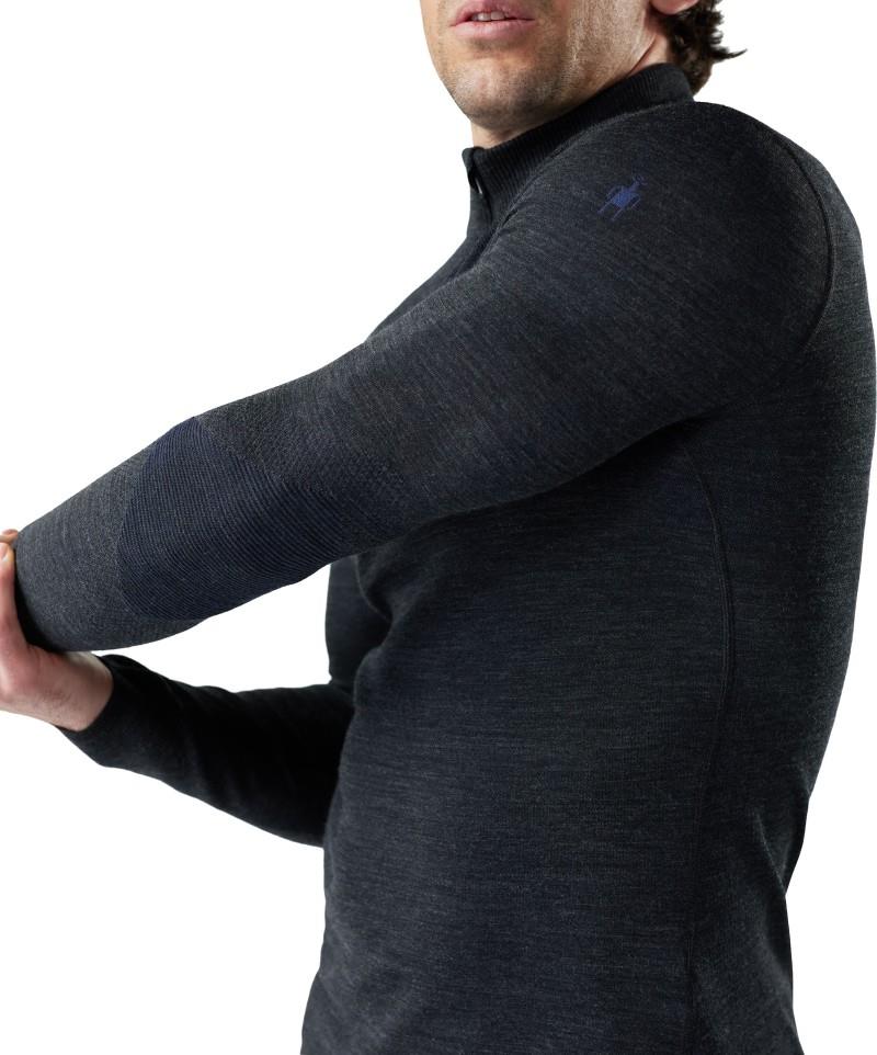 Intraknit Thermal Merino 200 Base Layer 1/4 Zip - Mens - charcoal / nightfall blue 1