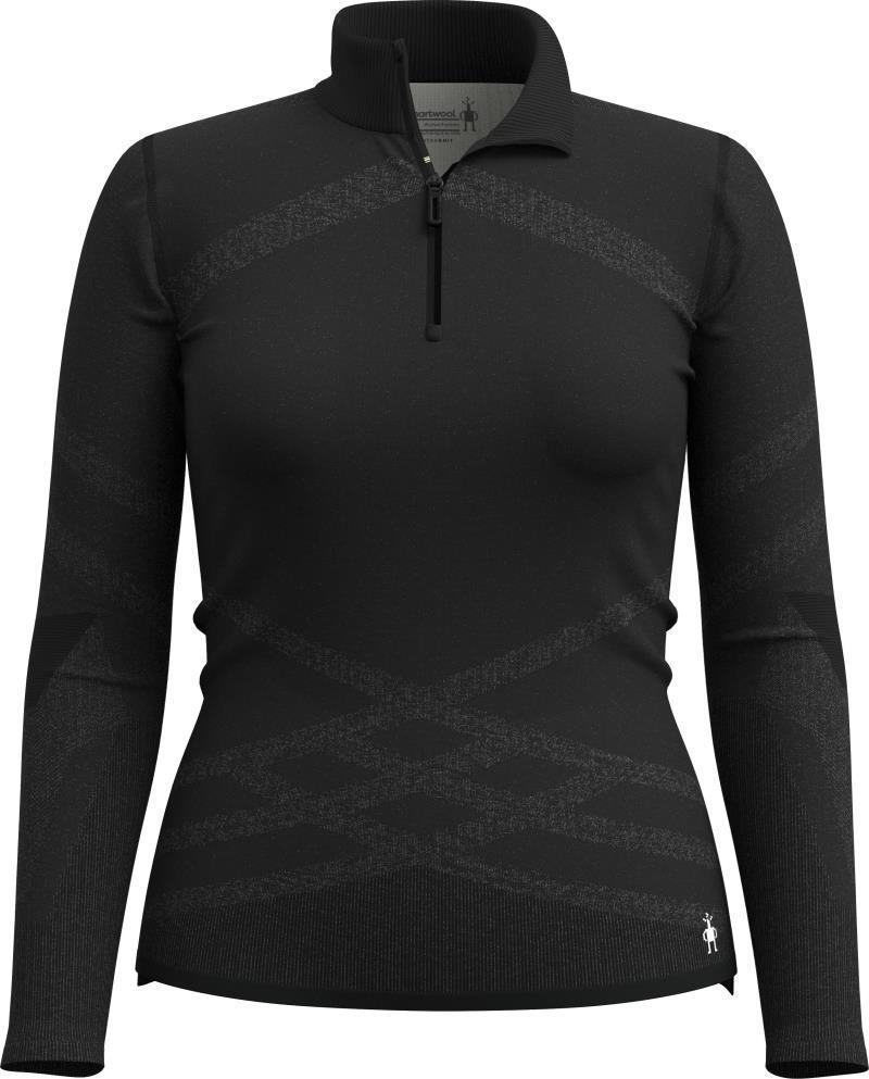 Intraknit Thermal Merino 200 Base Layer 1/4 Zip - Womens - Black / White 1