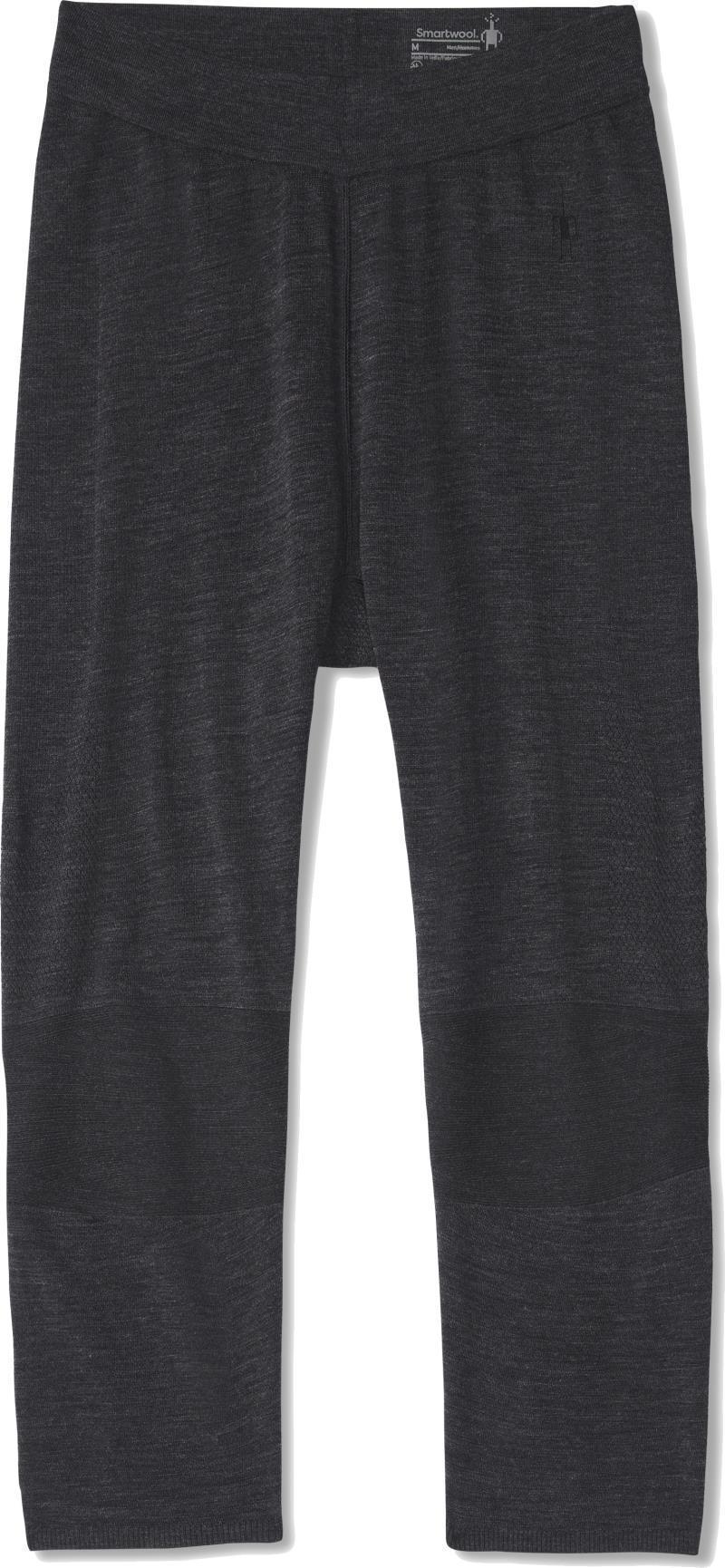 Intraknit Thermal Merino 200 Base Layer 3/4 Bottoms - Mens - Charcoal Heather / Black 1