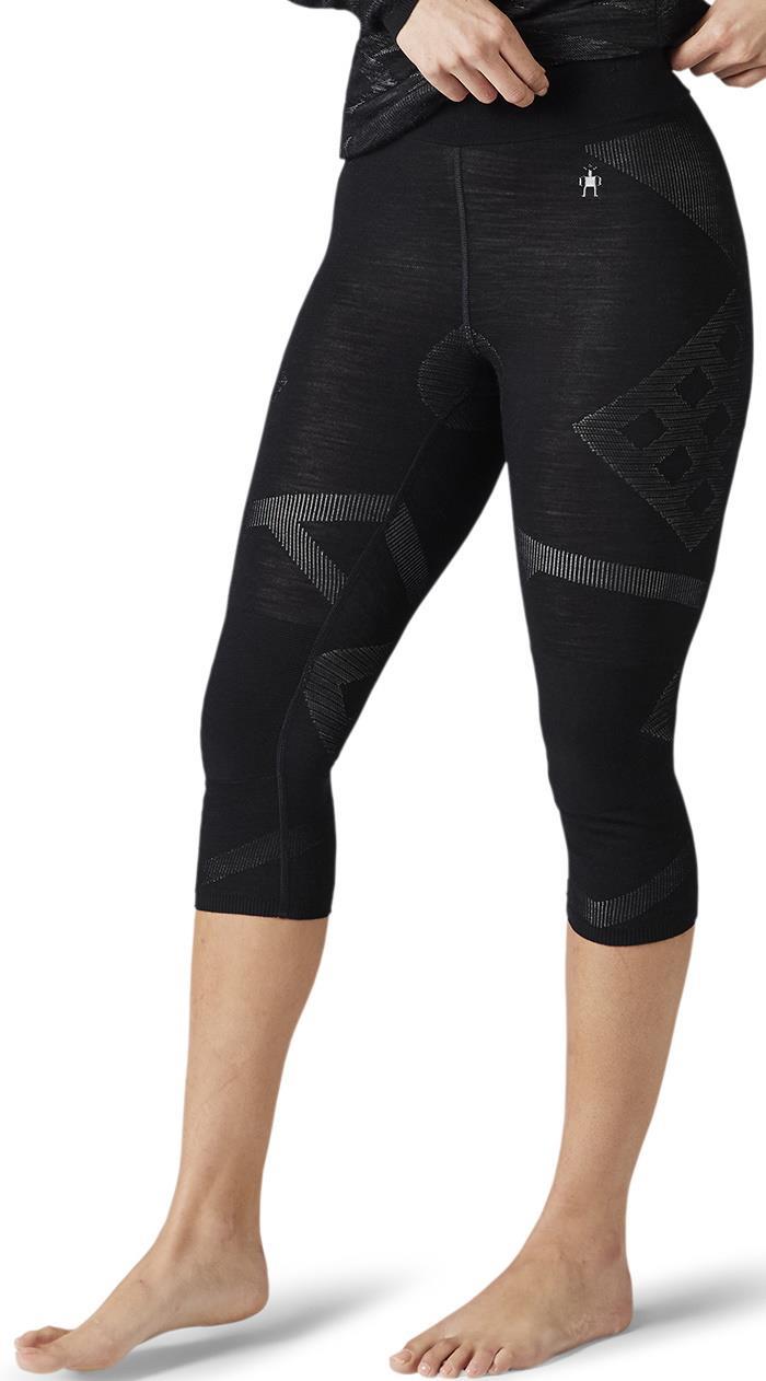 Intraknit Thermal Merino 200 Base Layer 3/4 Bottoms - Womens - Black / White 2