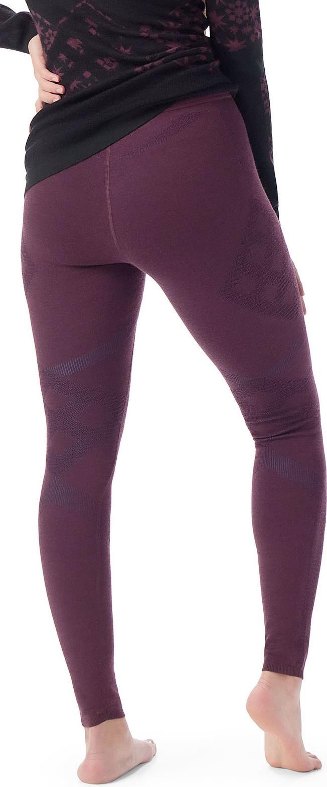 Intraknit Thermal Merino 200 Base Layer Bottoms - Womens - Eggplant / Nival Blue 2
