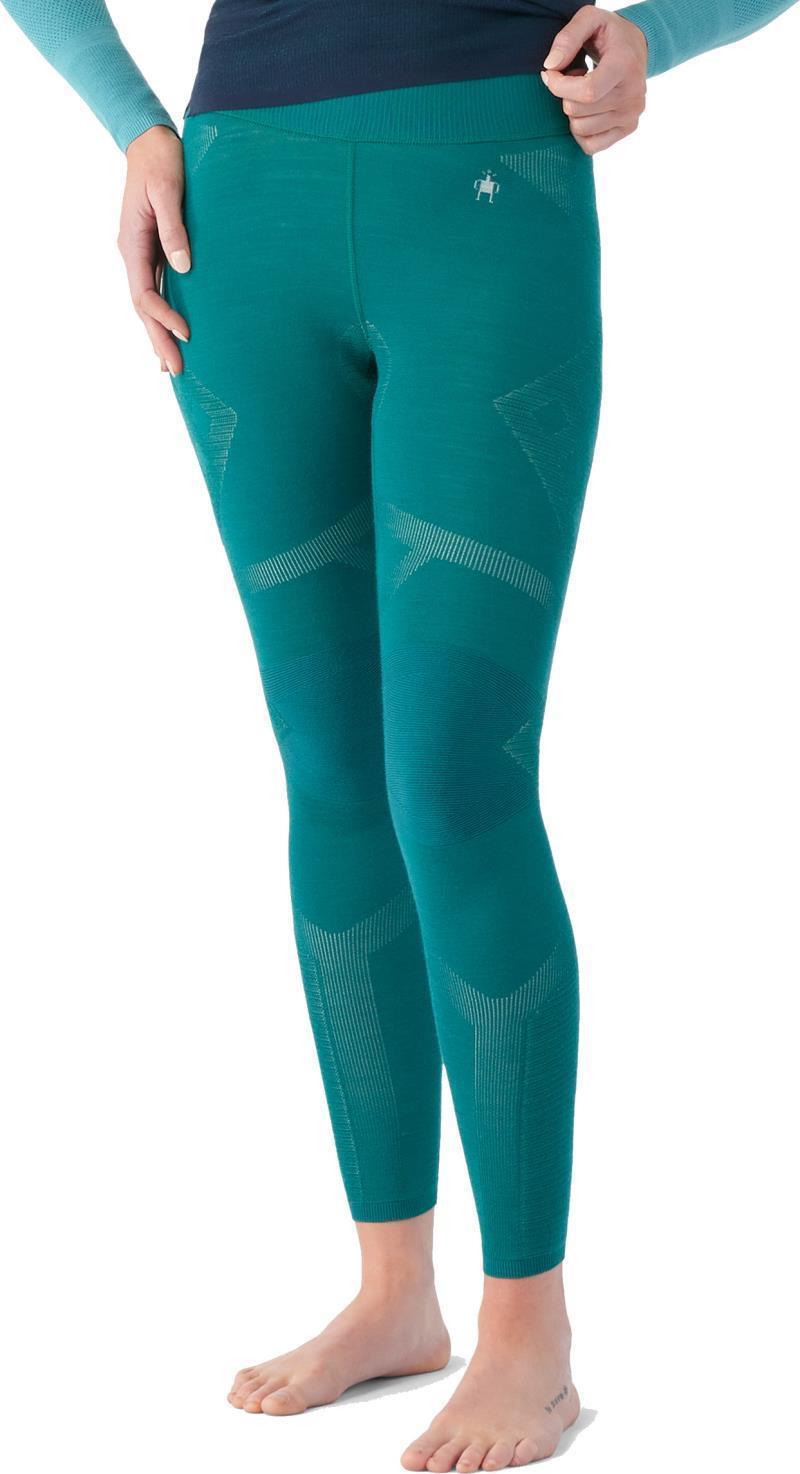 Intraknit Thermal Merino 200 Base Layer Bottoms - Womens - Emerald / White 2