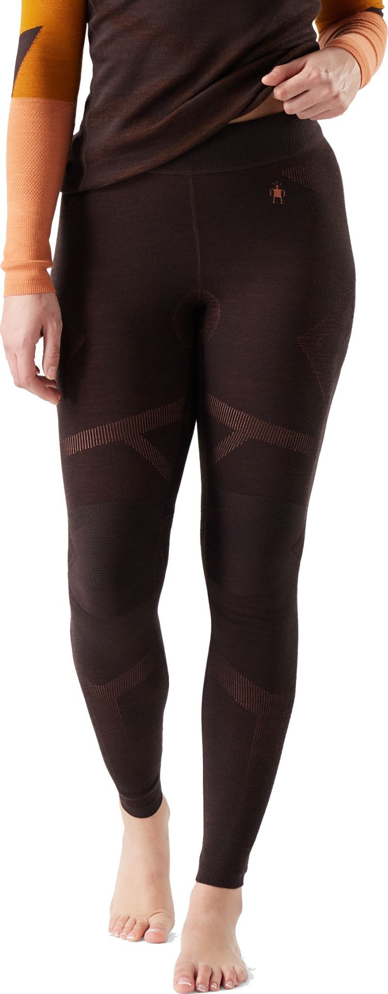 Intraknit Thermal Merino 200 Base Layer Bottoms - Womens - mink / terracotta 1