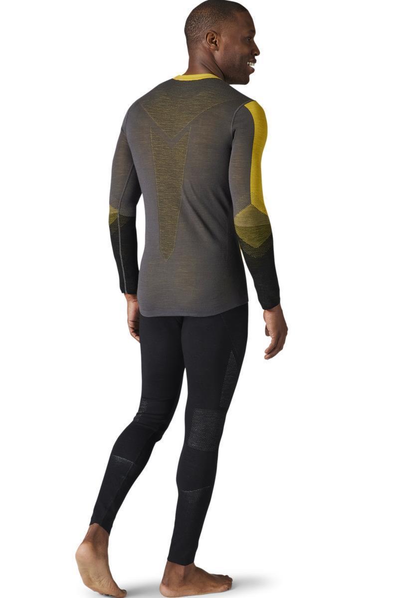 Intraknit Thermal Merino 200 Base Layer Colorblock Crew - Mens - Golden Olive 3