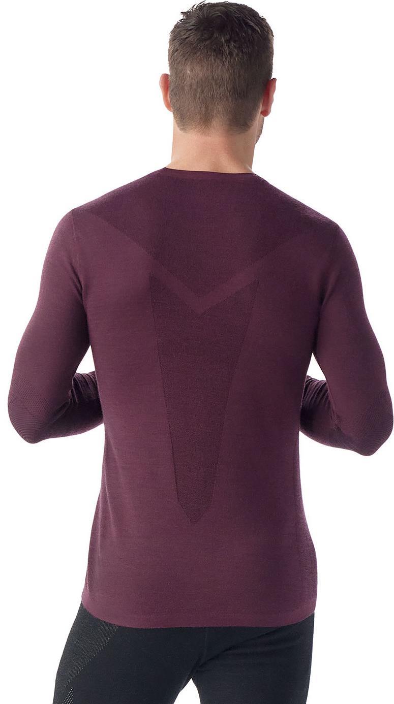 Intraknit Thermal Merino 200 Base Layer Crew - Mens - Eggplant / Black 2