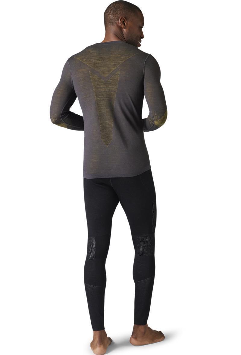Intraknit Thermal Merino 200 Base Layer Crew - Mens - Forged Iron / Golden Olive 3