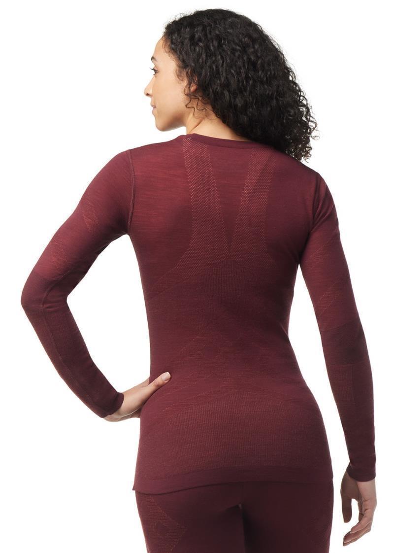 Intraknit Thermal Merino 200 Base Layer Crew - Womens - Black Cherry 3