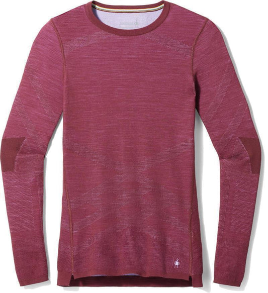 Intraknit Thermal Merino 200 Base Layer Crew - Womens - Black Cherry / Violet 1