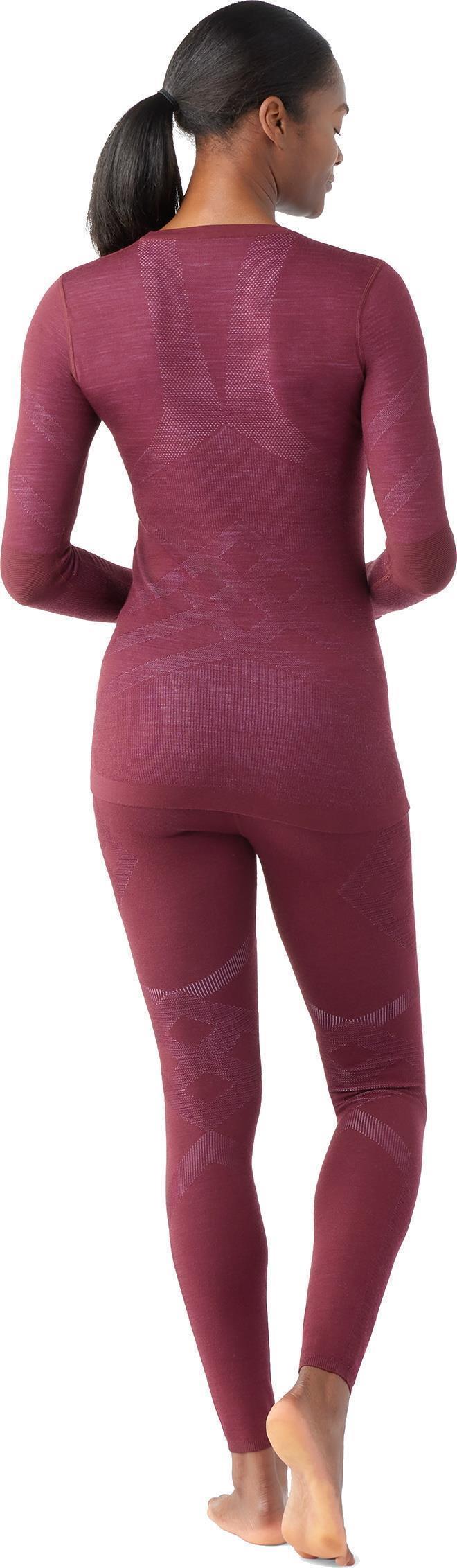 Intraknit Thermal Merino 200 Base Layer Crew - Womens - Black Cherry / Violet 3