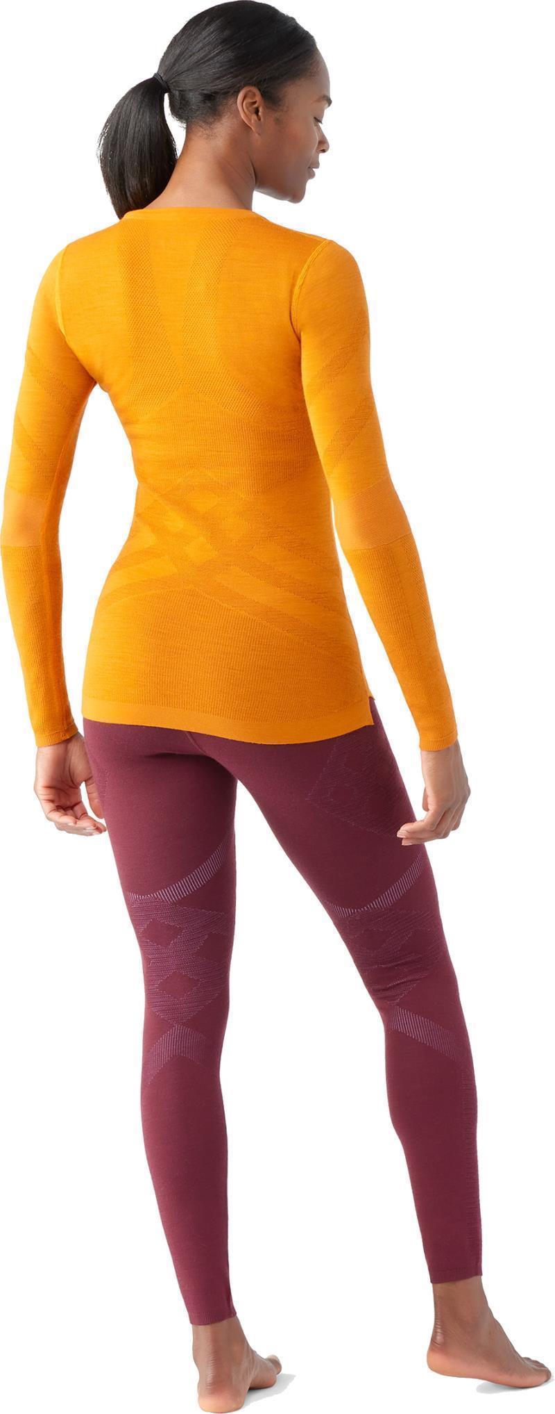 Intraknit Thermal Merino 200 Base Layer Crew - Womens - Marmalade / Pecan Brown 3