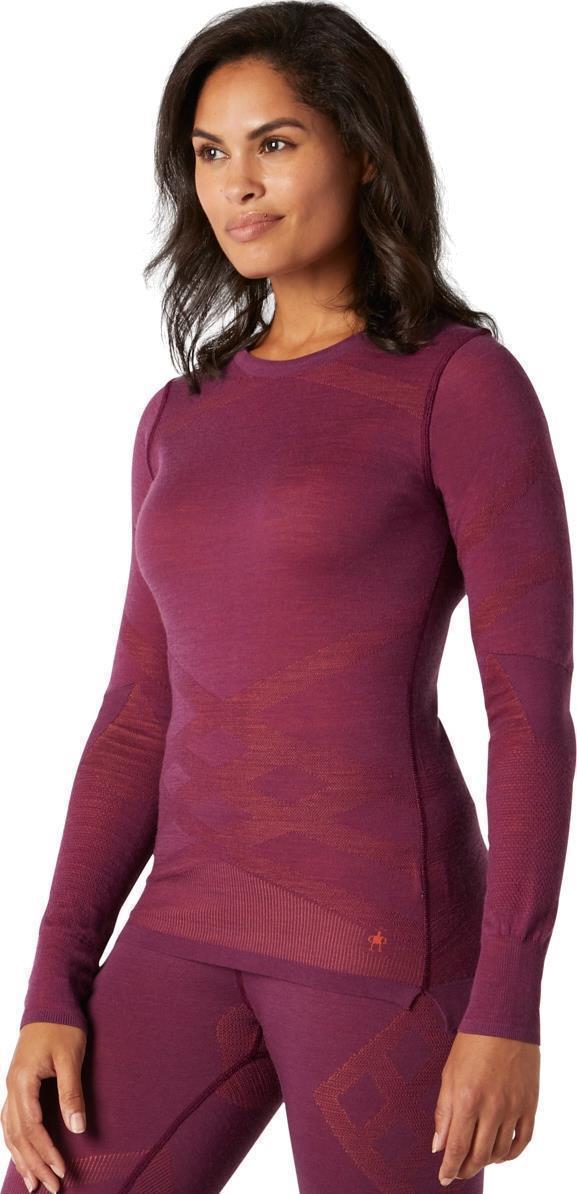 Intraknit Thermal Merino 200 Base Layer Crew - Womens - Sangria 1