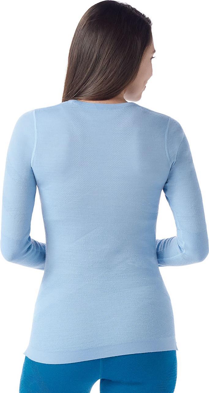 Intraknit Thermal Merino 200 Base Layer Crew - Womens - Serene Blue / White 2