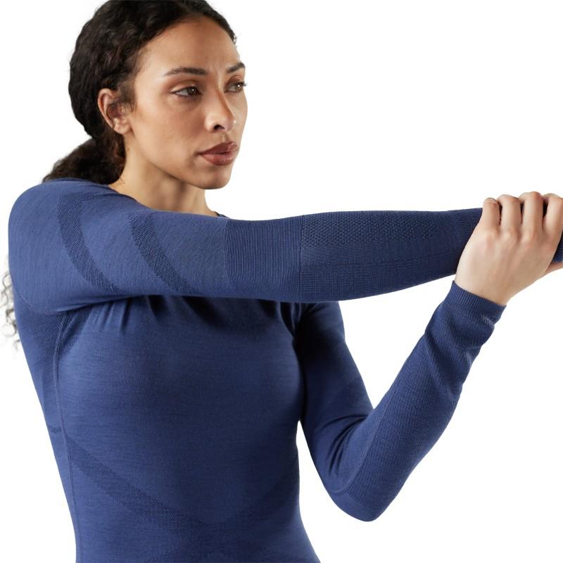 Intraknit Thermal Merino 200 Base Layer Crew - Womens - nightfall blue / deep navy 1