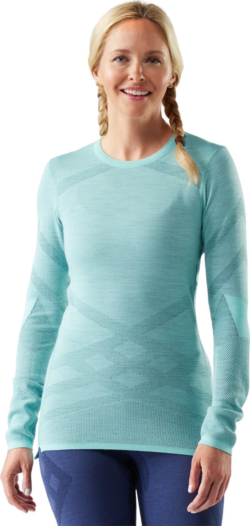 Intraknit Thermal Merino 200 Base Layer Crew - Womens - pacific blue / nightfall blue 1