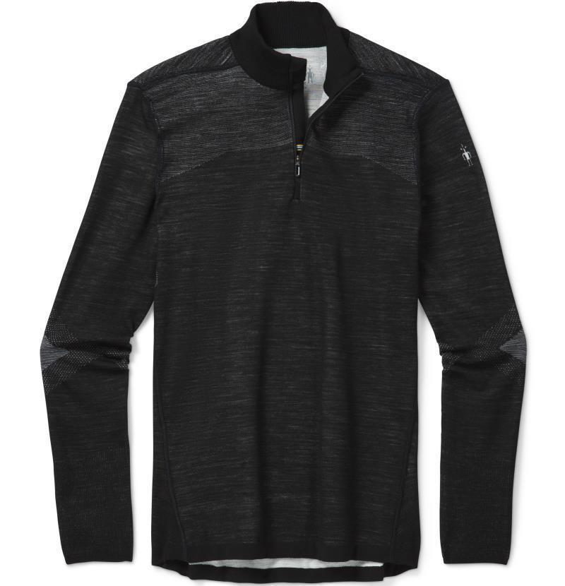Intraknit Thermal Merino Base Layer 1/4 Zip - Mens - Black / White 1