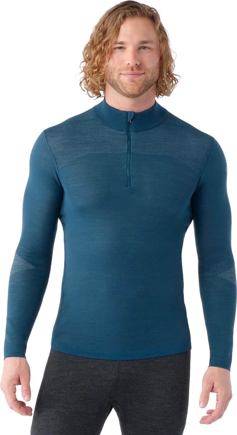 Intraknit Thermal Merino Base Layer 1/4 Zip - Mens - twilight blue 1