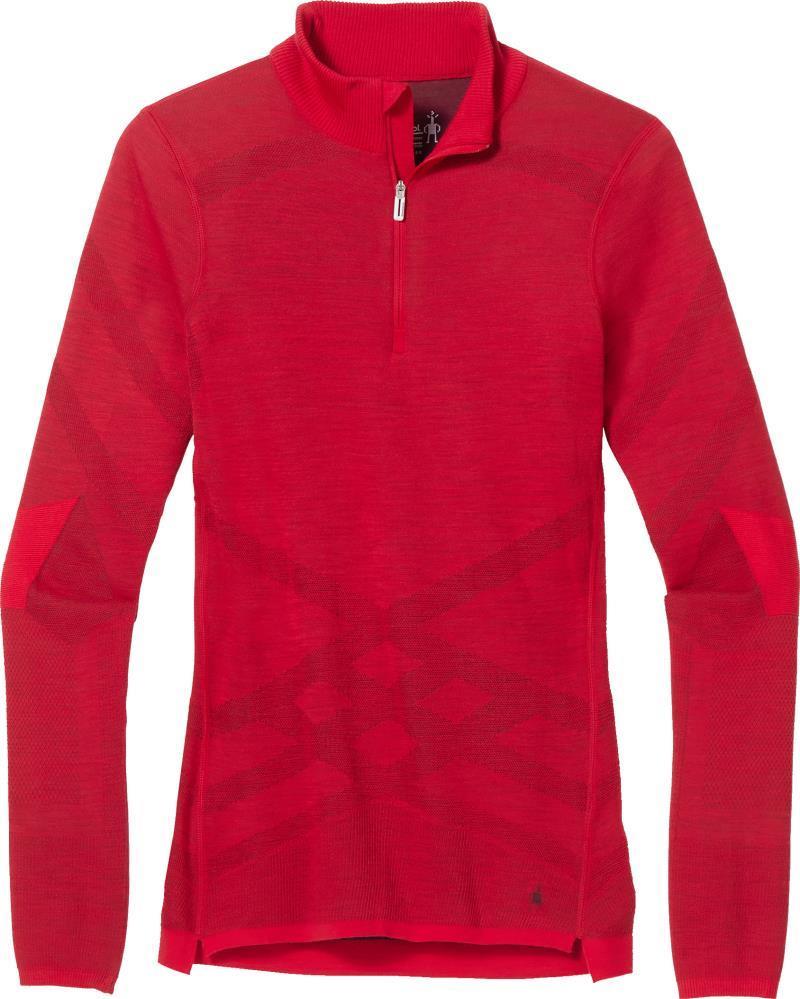 Intraknit Thermal Merino Base Layer 1/4 Zip - Womens - Pomegranate 1
