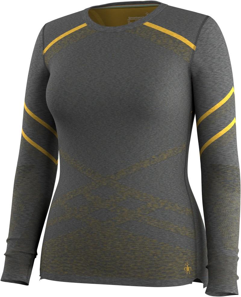 Intraknit Thermal Merino Base Layer Crew - Womens - charcoal / bronze olive 1