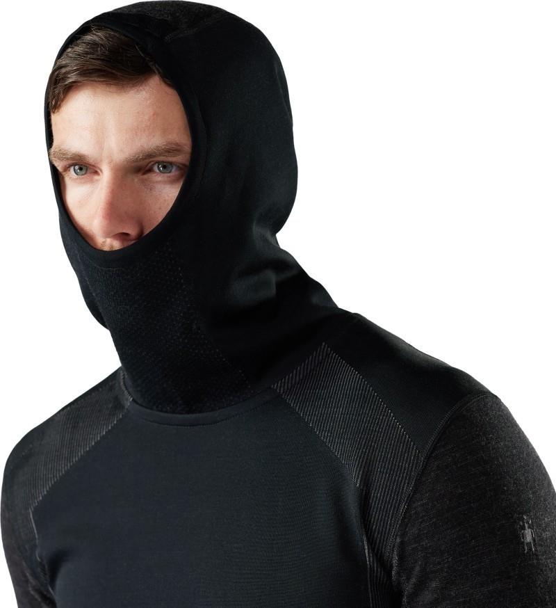 Intraknit Thermal Merino Base Layer Hoodie - Mens - black / charcoal 1