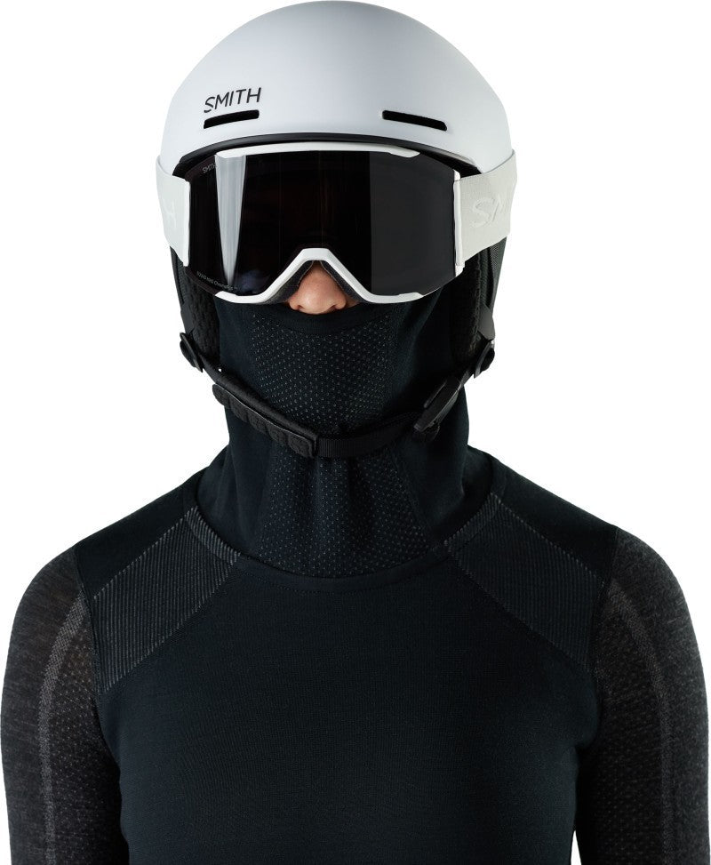 Intraknit Thermal Merino Base Layer Hoodie - Womens - black / charcoal 1
