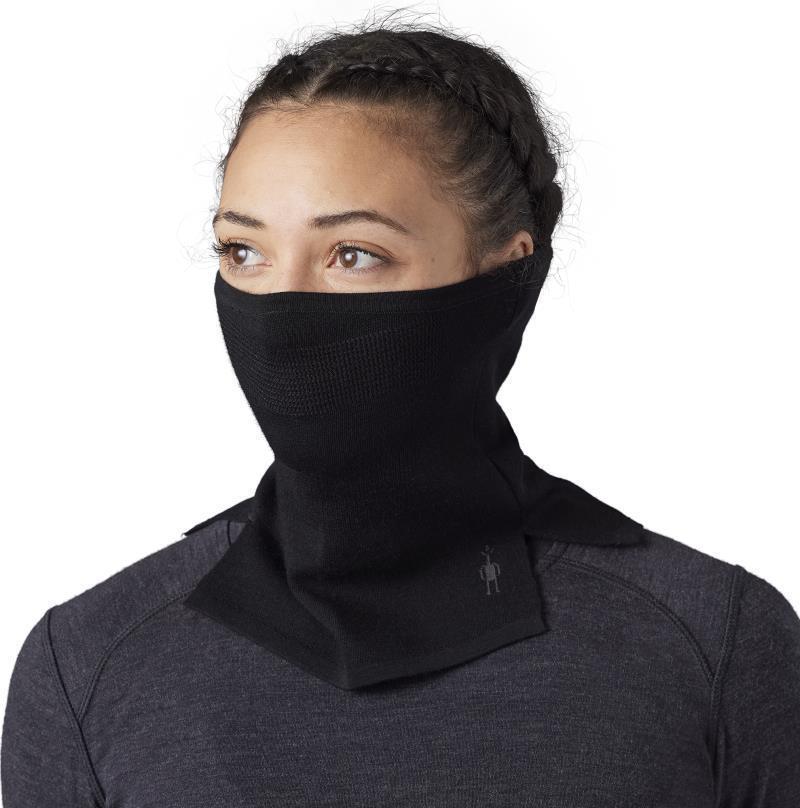 Intraknit Thermal Merino Neck Gaiter - Black / Forged Iron 2
