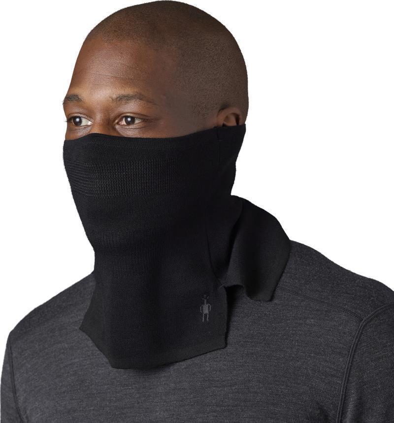 Intraknit Thermal Merino Neck Gaiter - Black / Forged Iron 4