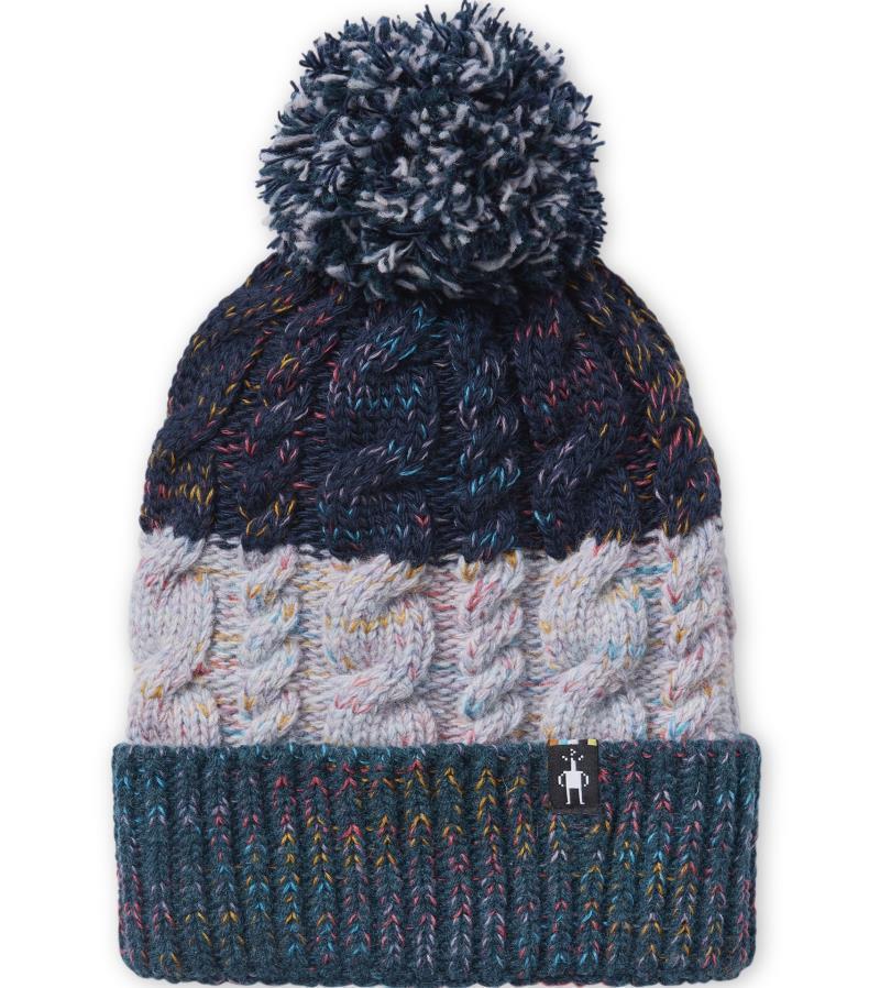 Isto Retro Beanie - Purple Eclipse Heather 1