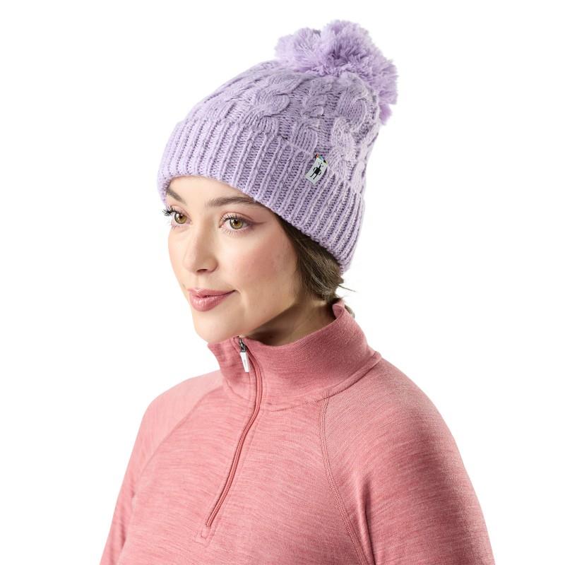 Isto Retro Beanie - lavender sky heather 1
