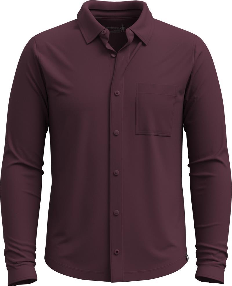 LS Button Up - Mens - Eggplant 1