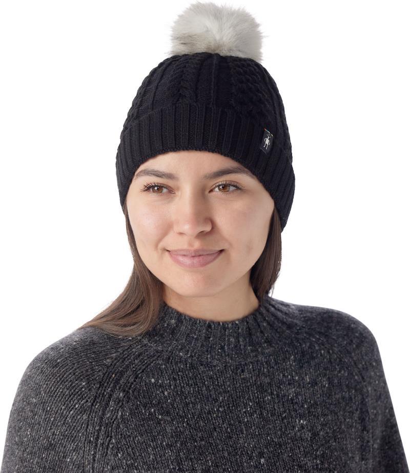 Lodge Girl Beanie - Black / Light Gray 1