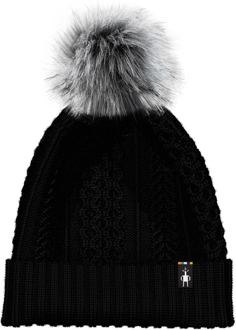 Lodge Girl Beanie - Black / Light Gray 2