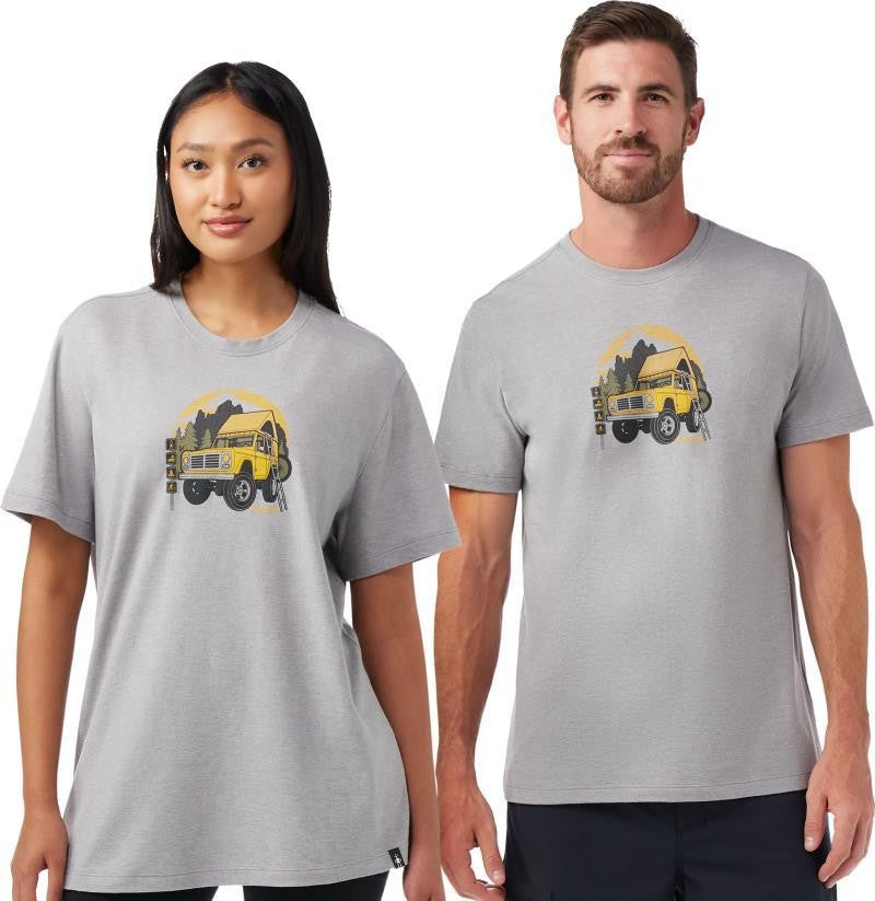 Long Weekend Graphic SS Tee - Unisex - light gray heather 1