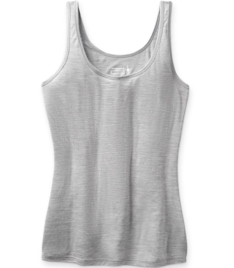 Merino 150 Baselayer Tank - Womens - Light Gray Heather 1