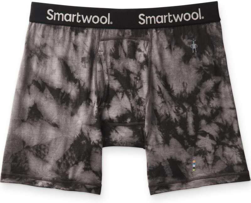 Merino (150) Boxer Brief - Mens - Black Marble Wash 1