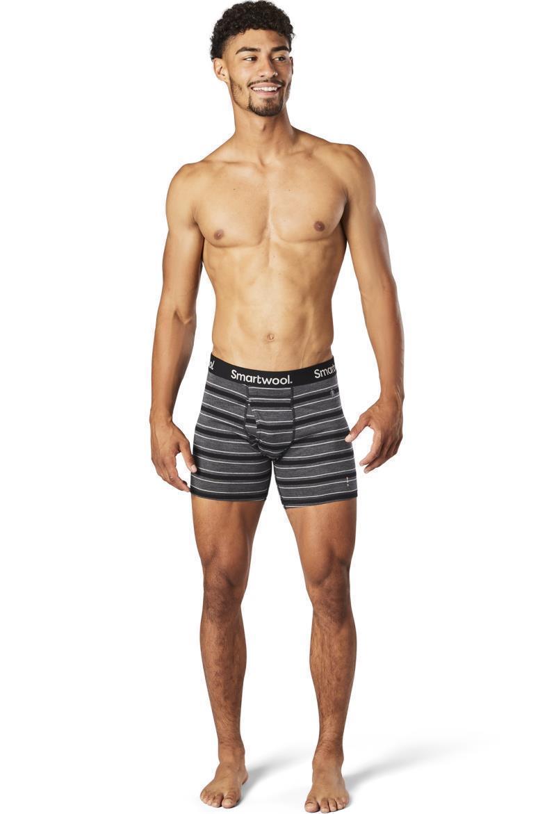 Merino (150) Boxer Brief - Mens - Black Stripe 2