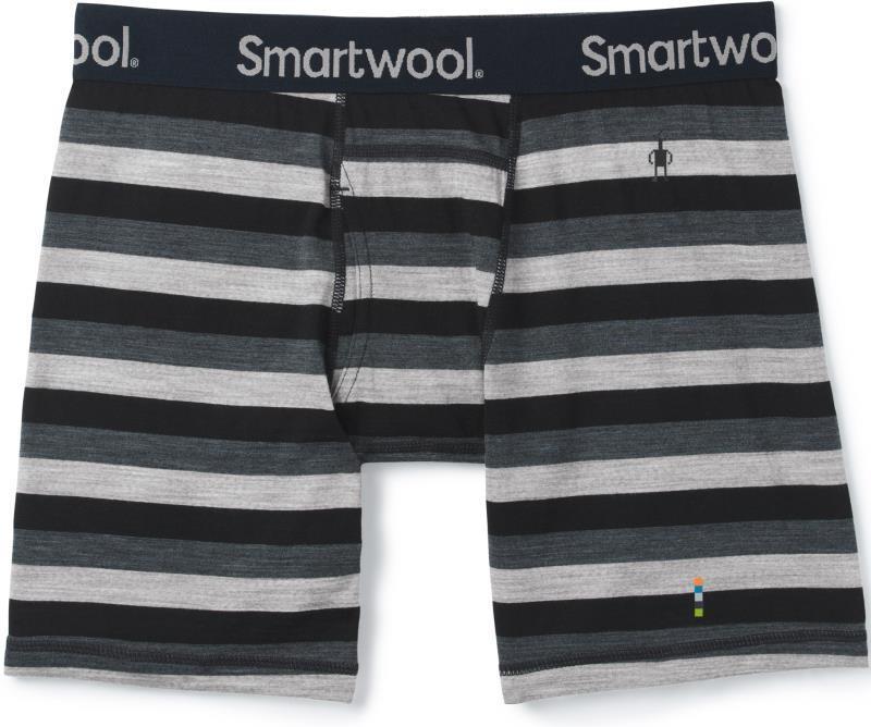 Merino (150) Boxer Brief - Mens - Iron Stripe 1