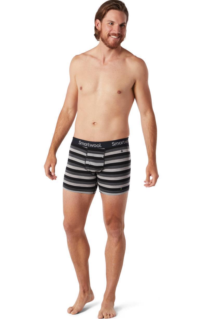 Merino (150) Boxer Brief - Mens - Iron Stripe 2