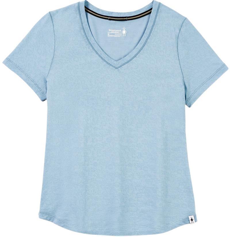 Merino 150 Lace V-Neck SS - Womens - storm blue 1